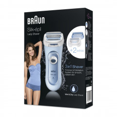 Braun Elektrische Rasierer fur Frauen quot;Silk-epil Lady Shaver LS 5160quot; in Blau  Электробритвы женские "Silk-epil Lady Shaver LS 5160" в синем