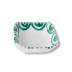 Gmundner Keramik Gmundner Keramik Grungeflammt Schalchen quadratisch 9x9x3,4 cm Керамическая чаша Gmundner с зеленым пламенем квадратная 9x9x3,4 см