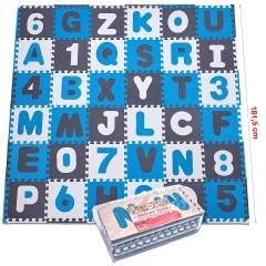 Pink Papaya Puzzlematte mit Zahlen und Buchstaben Kids Zone Коврик-пазл с цифрами и буквами Kids Zone