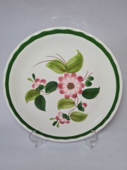 Botticelli Винтажная керамическая тарелка, ручная роспись, 28см, Италия 1960г.