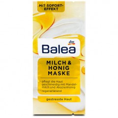 Balea (Балеа) Maske Milch &amp; Honig Маска для лица с Миндальным Молочком и Мёдом Акации, для напряжённой кожи, 2 x 8 мл, 16 мл