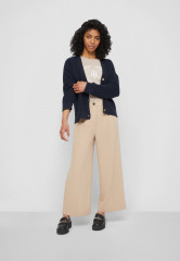 Tommy Hilfiger FLUID TWILL WIDE LEG CROP PANT Trousers beige ШИРОКИЕ УКОРОЧЕННЫЕ БРЮКИ FLUID TWILL Брюки бежевый