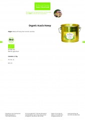 Krauterhaus Sanct Bernhardt Organic Acacia Honey1,5 kg