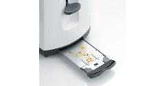 Severin Severin Automatik-Langschlitztoaster AT 2234 weiss/grau, 1.400 Watt, fur 4 Scheiben Toast  weiss/grau Автоматический тостер Severin с длинными слотами AT 2234 белый/серый, 1400 Вт, на 4 ломтика тостов