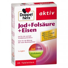 Doppelherz (Доппельхерц) aktiv Jod + Folsaure + Eisen 45 шт