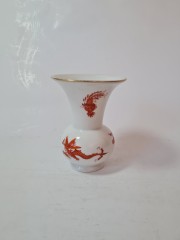 KS Винтажная ваза &quot;Красный Дракон&quot;, 11см x 8.5см, Германия, 1960-70гг.