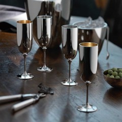 Robbe &amp; Berking Robbe &amp; Berking Dante Bar-Kollektion - 90 g versilbert Champagnerkelch Robbe &amp;amp; Berking Dante Bar Collection - Бокал для шампанского с серебряным покрытием 90 г