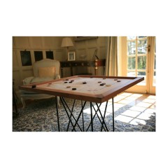 UBERGAMES Karromspiel Karrom Spiel brett + Stander Настольная Игра Карром: доска 74x74 + подставка, вес 7 кг, модель ug705parent