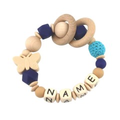 elefantasie Greifling Hakelperle personalisiert mit Namen Бусина-клатч персонализирована с именем