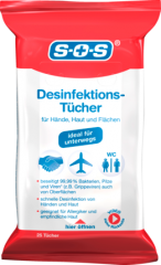 SOS дезинфицирующие салфетки , 25 шт