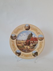 Seltmann Weiden Декоративная тарелка Jahresteller Kornernte, номерная 616, 25,5 см, Германия, 1989г.