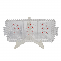 Поднос винтажный Walther Glas, хрусталь, 34 х 15.5, прямоугольный, Германия, 1970-80гг.