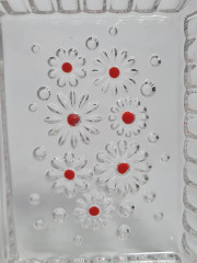 Поднос винтажный Walther Glas, хрусталь, 34 х 15.5, прямоугольный, Германия, 1970-80гг.