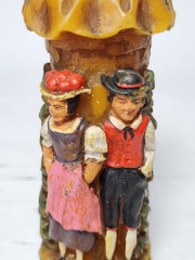 Свеча восковая винтажная Im Stil Gunter &quot;Влюбленная пара среди деревьев&quot;, 13 см, Германия, 1960-70гг.