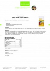 Krauterhaus Sanct Bernhardt Soup snack "Taste of India", 20 г