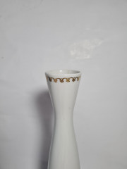 Ваза винтажная Echt Kobalt с темно-синим /золотым декором, ручная роспись, фарфор, 25.5 см, ГДР, 1960-70гг.