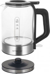 Emerio Emerio Wasserkocher EMERIO WK-122574 Wasserkocher schnurlos, BPA-frei Silber, Schwarz, 1.50 l, 2200 W Чайник Emerio EMERIO WK-122574 Беспроводной чайник, без BPA серебристый, черный, 1,50 л, 2200 Вт