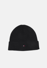 Tommy Hilfiger ESSENTIAL FLAG BEANIE UNISEX Beanie black ESSENTIAL FLAG BEANIE UNISEX Шапочка черный