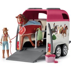 Schleich Schleich Horse Club 42535 Abenteuer mit Auto und Pferdeanhanger Schleich Horse Club 42535 приключение с автомобилем и конным прицепом