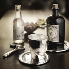 Robbe &amp; Berking Robbe &amp; Berking Martele Bar-Kollektion - 90 g versilbert Ginbecher / Wasserbecher / Weinbecher Коллекция Robbe &amp;amp; Berking Martele Bar - 90 г посеребренная кружка для джина / кружка для воды / кружка для вина