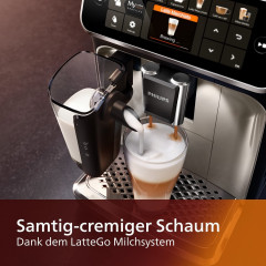 Philips Philips Kaffeevollautomat Series 5400 Kaffeevollautomat LatteGo Milchaufschaumer Display, Kaffeeautomat Cafemaschine Kaffeemaschine mi Mahlwerk Vollautomat Cafe Полностью автоматическая кофемашина Philips Series 5400, полностью автоматическая коф