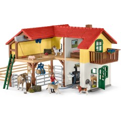 Schleich Schleich Farm World 42407 Bauernhaus mit Stall und Tieren Фермерский дом Schleich Farm World 42407 с конюшней и животными