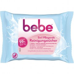 bebe Young Care pflegende Очищающие салфетки 3в1, 25 шт