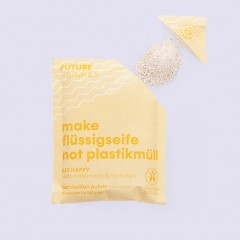 FUTURE STORIES Starterset Flussigseife Pulver Hafermilch &amp; No-Honey inkl. Pumpspender  Стартовый набор жидкого мыла с овсяным молоком и без меда, включая помпу-дозатор