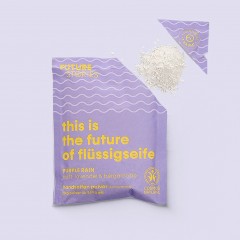 FUTURE STORIES Starterset Flussigseife Pulver Lavendel &amp; Bergamotte inkl. Pumpspender  Стартовый набор жидкого мыла лаванда и бергамот, включая дозатор-помпу