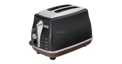 DeLonghi DeLonghi Toaster Icona Vintage CTOV 2103.BK schwarz (matt), 900 Watt, fur 2 Scheiben Toast  schwarz (matt) Тостер DeLonghi Icona Vintage CTOV 2103.BK черный (матовый), 900 Вт, на 2 ломтика тостов