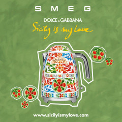 Smeg Smeg Wasserkocher Dolce Gabbana KLF03DGEU Wasserkocher, 1.7 l Чайник Smeg Dolce Gabbana Чайник KLF03DGEU, 1,7 л