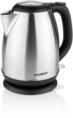 Hyundai Hyundai Wasserkocher VK302, 1,7 l, 2200 W, Edelstahl, Doppelsicherheitssystem, transparenter Deckel Чайник Hyundai VK302, 1,7л, 2200Вт, нержавеющая сталь, двойная система безопасности, прозрачная крышка