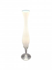 Ваза винтажная большая в итальянском стиле, узкая, стекло, 23.5 см, Германия, 1970-80гг.