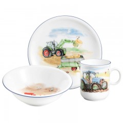 Seltmann Weiden Seltmann Weiden Compact Kindersets Kindersatz Mein Traktor 3-tlg. Seltmann Weiden Компактные детские наборы Детский набор Мой трактор, 3 предмета.