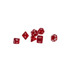 dice4friends 7-tlg. RPG Wurfelset Transparent: Red 7 шт. RPG Dice Set Прозрачный: Красный